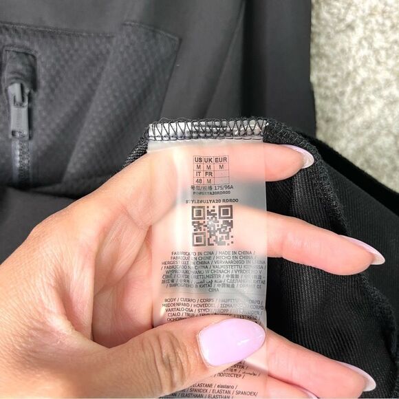 Guess Jacket Men’s Medium Black Nylon Full-Zip - Picture 7 of 7